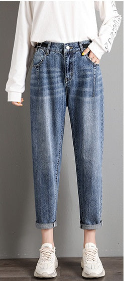 New Korean Style High Waist Loose Slim Harem Pants Trousers