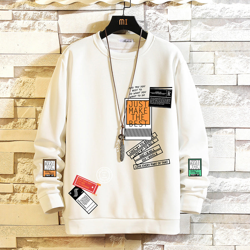 Plus Fleece Sweater Men Thick Autumn and Winter Models